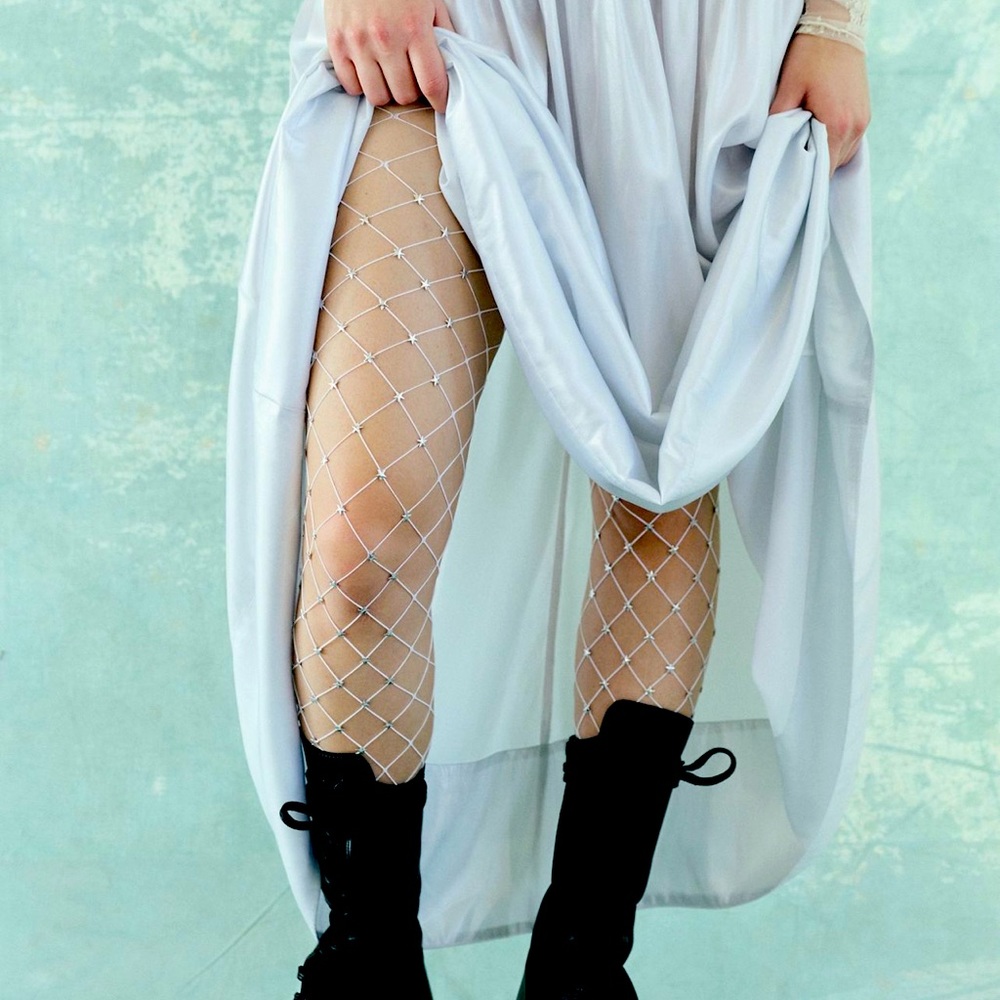 Free People Starry Night Tights (white, OS)